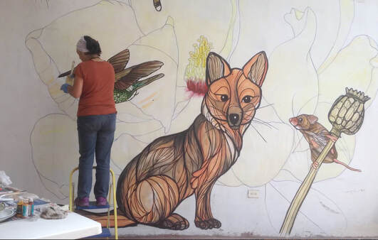 mural animales ecuador